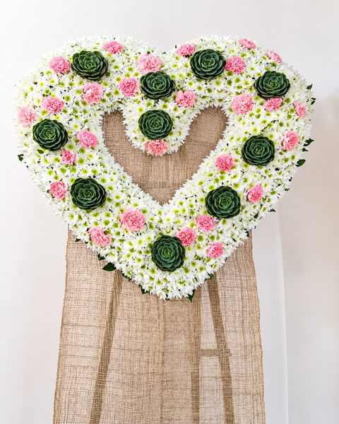 Heart with Succulents