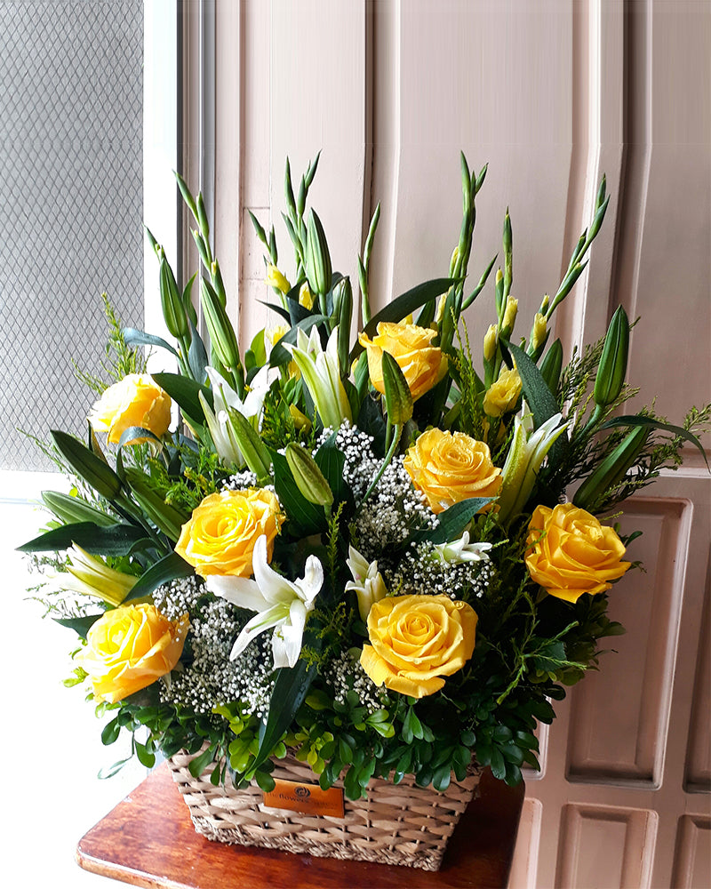Basket Full of Wishes – Sympathy Flowers Manila